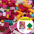 Blocos de Montar DIY Creative Bricks  - 1000 Peças de Criatividade Sem Limites