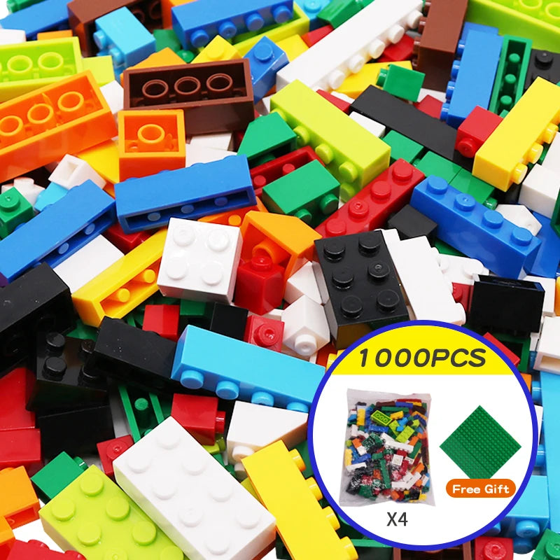 Blocos de Montar DIY Creative Bricks  - 1000 Peças de Criatividade Sem Limites