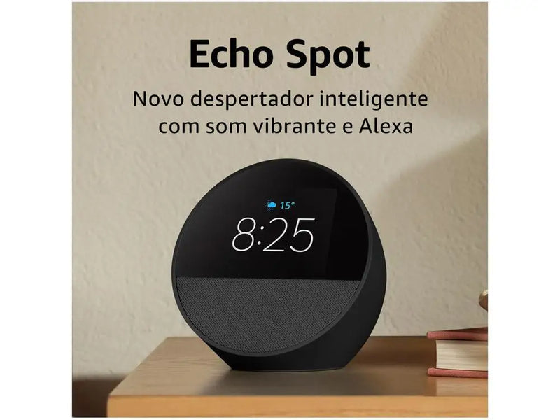 Echo Spot 2024 Smart Speaker 2,83 Screen - com Alexa em Português