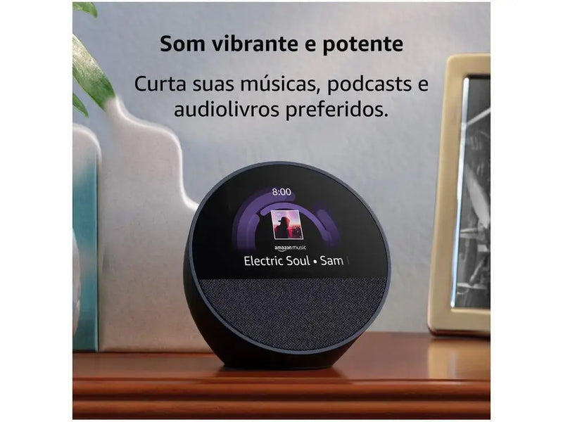 Echo Spot 2024 Smart Speaker 2,83 Screen - com Alexa em Português