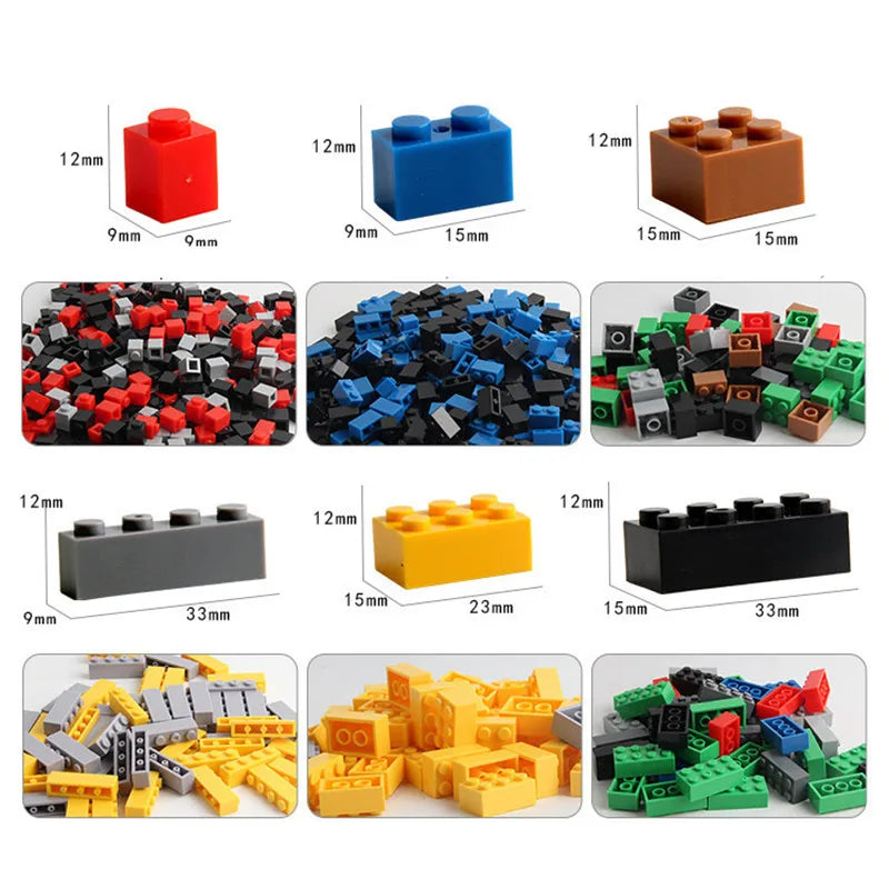 Blocos de Montar DIY Creative Bricks  - 1000 Peças de Criatividade Sem Limites