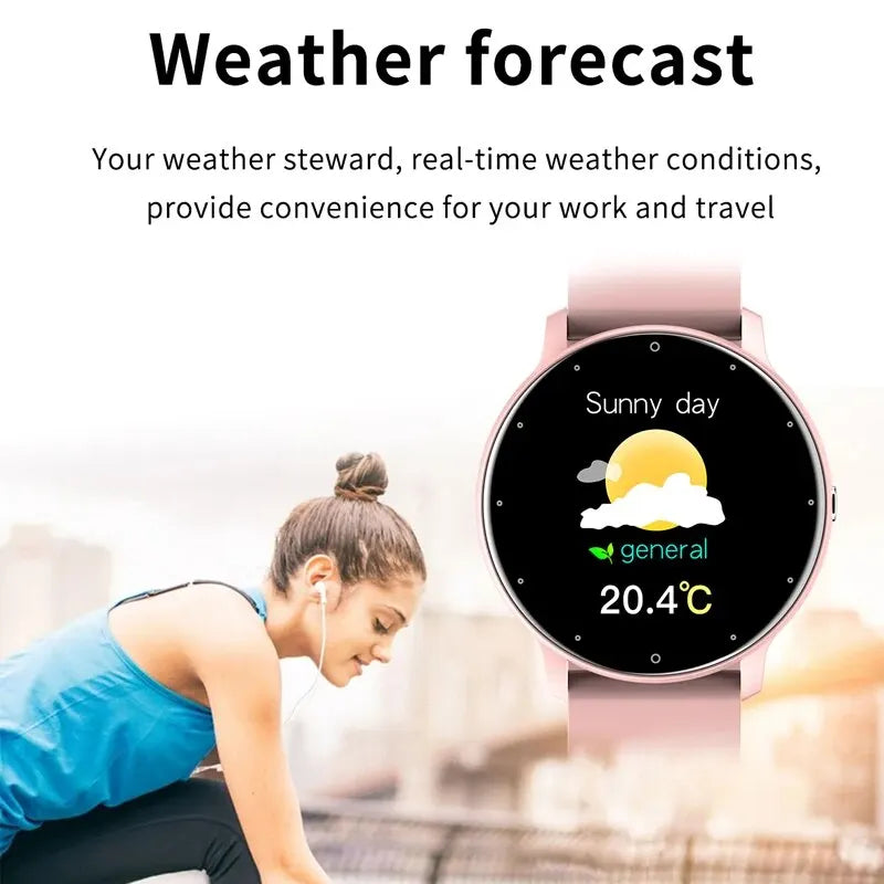 Smart Watch LIGE para Homens Mulheres com Tela de toque completa Esportes - Fitness